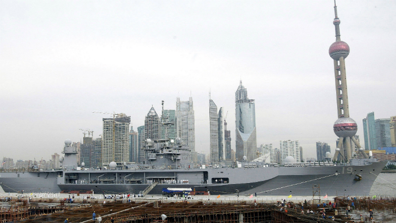 The Oriental Pearl TV Tower has come to be closely identified with Shanghai’s skyline. Photo: AP